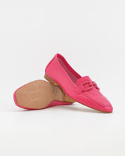 ZAPATO MOCASIN MUJER PLANO COLOR FUXIA CAYETANO 17186