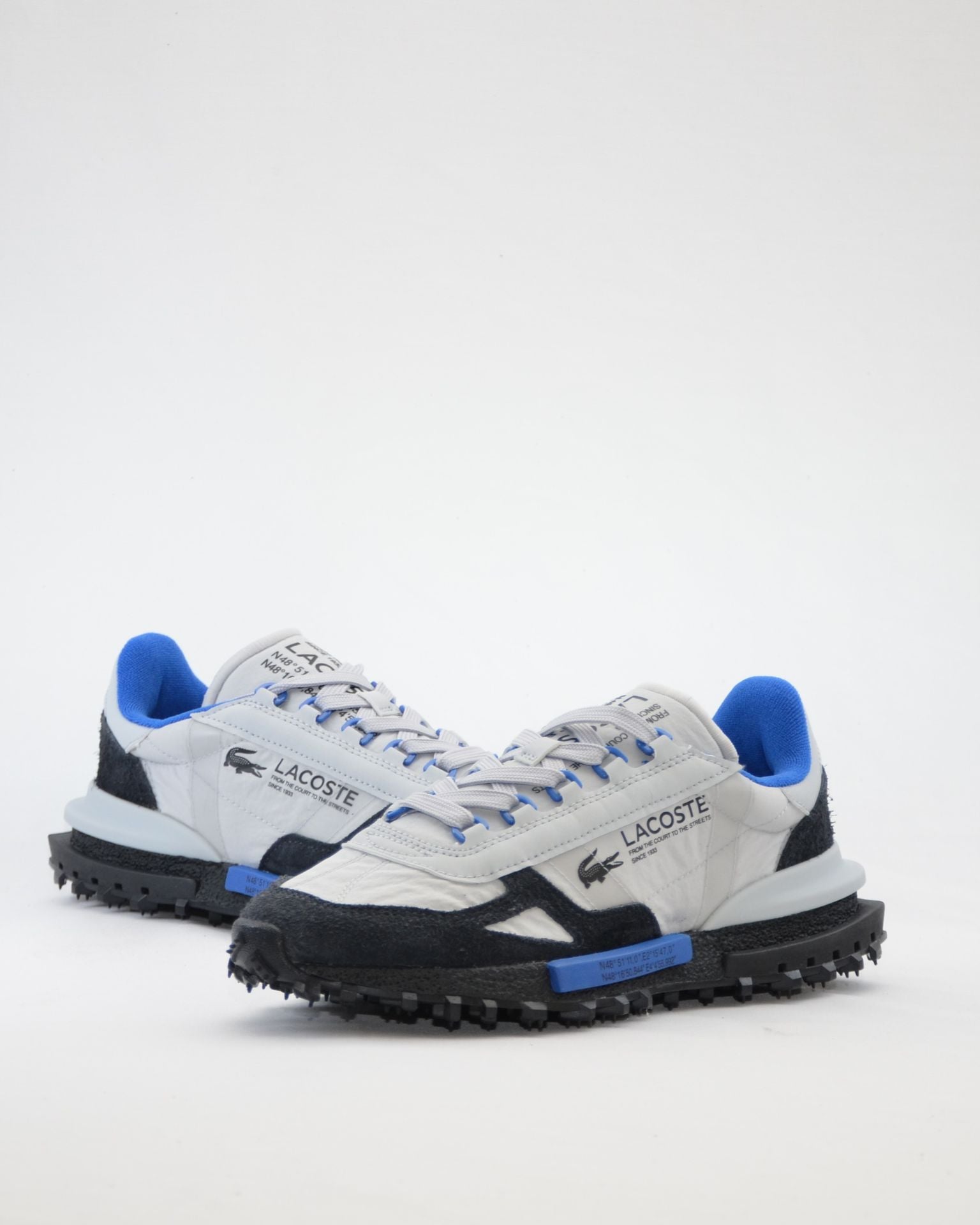 SNEAKERS LACOSTE HOMBRE ELITE ACTIVE 1263 SMA GRIS AZUL