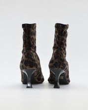 BOTIN LYCRA MUJER COLOR LEOPARDO NEGRO DANIELA VEGA 2475S TERCIOPELO