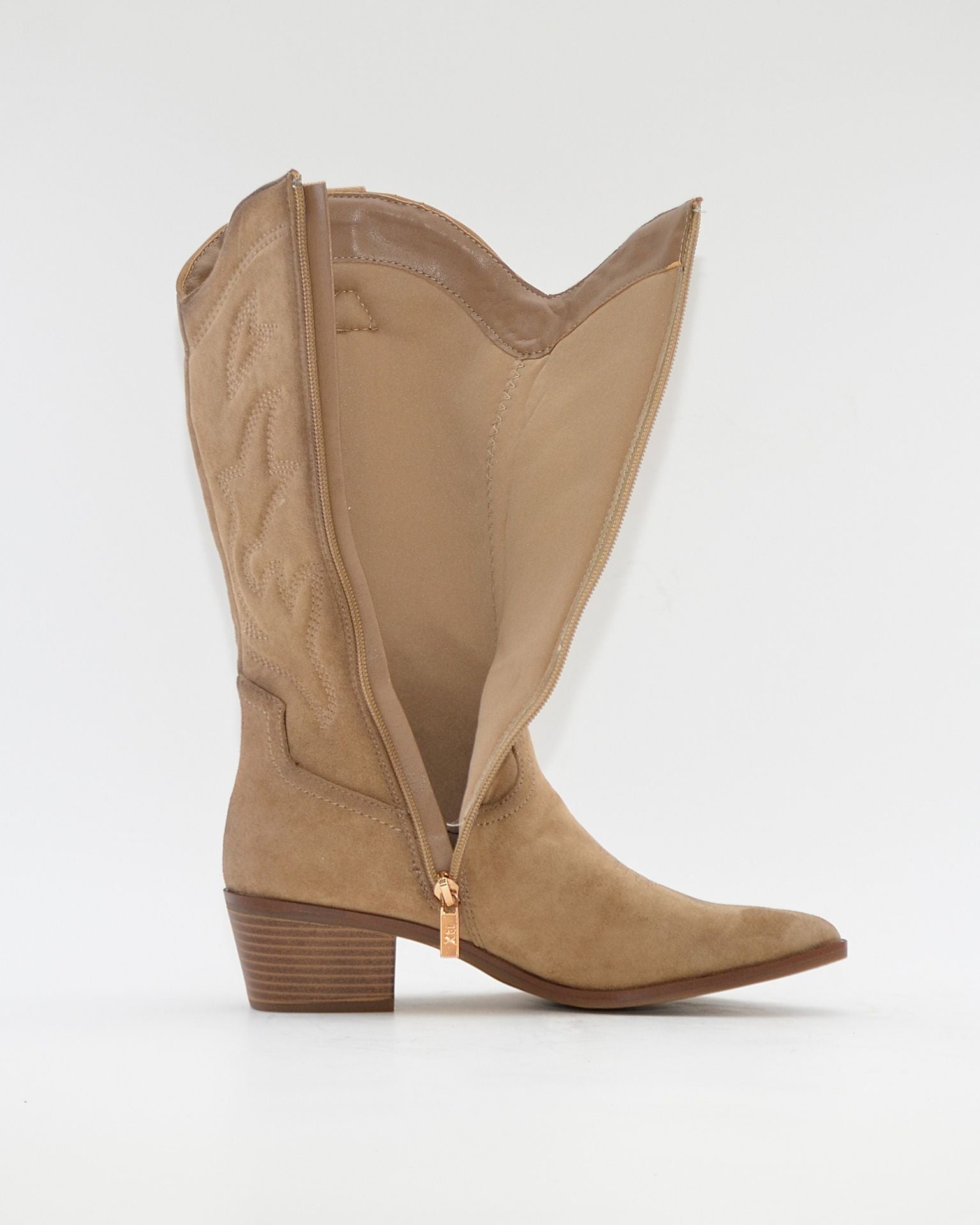BOTA COWBOY COLOR BEIGE CON CREMALLERA  XTI 144308