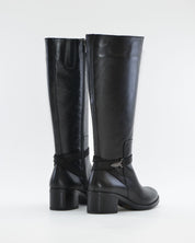 BOTA ALTA MUJER PIEL COLOR NEGRO DORKING by FLUCHOS D8965