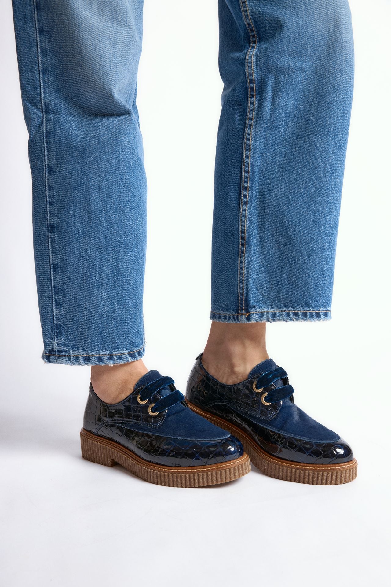 ZAPATO MUJER CORDON COCO MARINO POTRO MARINO LACOMBA JAZMINE