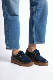 ZAPATO MUJER CORDON COCO MARINO POTRO MARINO LACOMBA JAZMINE