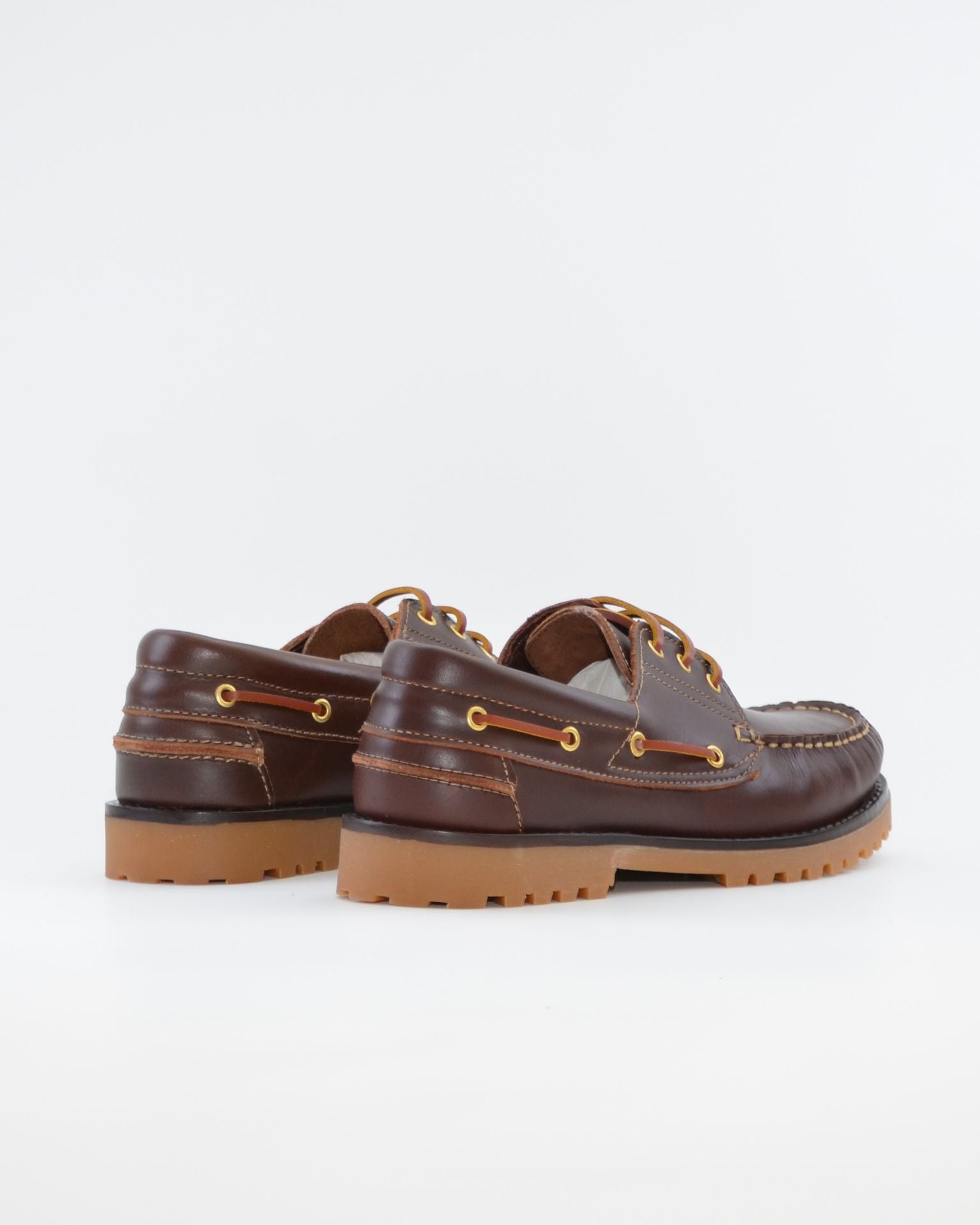 NAUTICO HOMBRE COLOR MARRON SEAHORSE PISO DE GOMA COSIDO