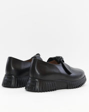 ZAPATO MUJER ESCOTADO ADORNO LAZO ANUDADO WONDERS A-4421 VELVET NEGRO