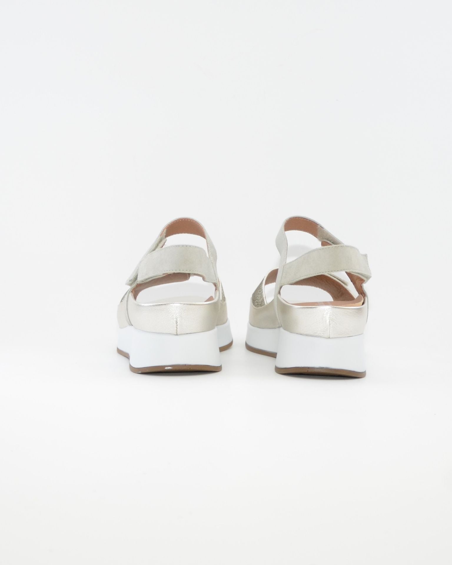 SANDALIA PLANTILLA EXTRAIBLE MUJER TRES VELCROS ANCHO ESPECIAL COLOR VERDE PIE SANTO 260422 EUCALIPTO