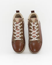 BOTIN DEPORTIVO MUJER  PIKOLINOS CORDONES Y CREMALLERA COLOR TOPO VIGO W3W-8564C9