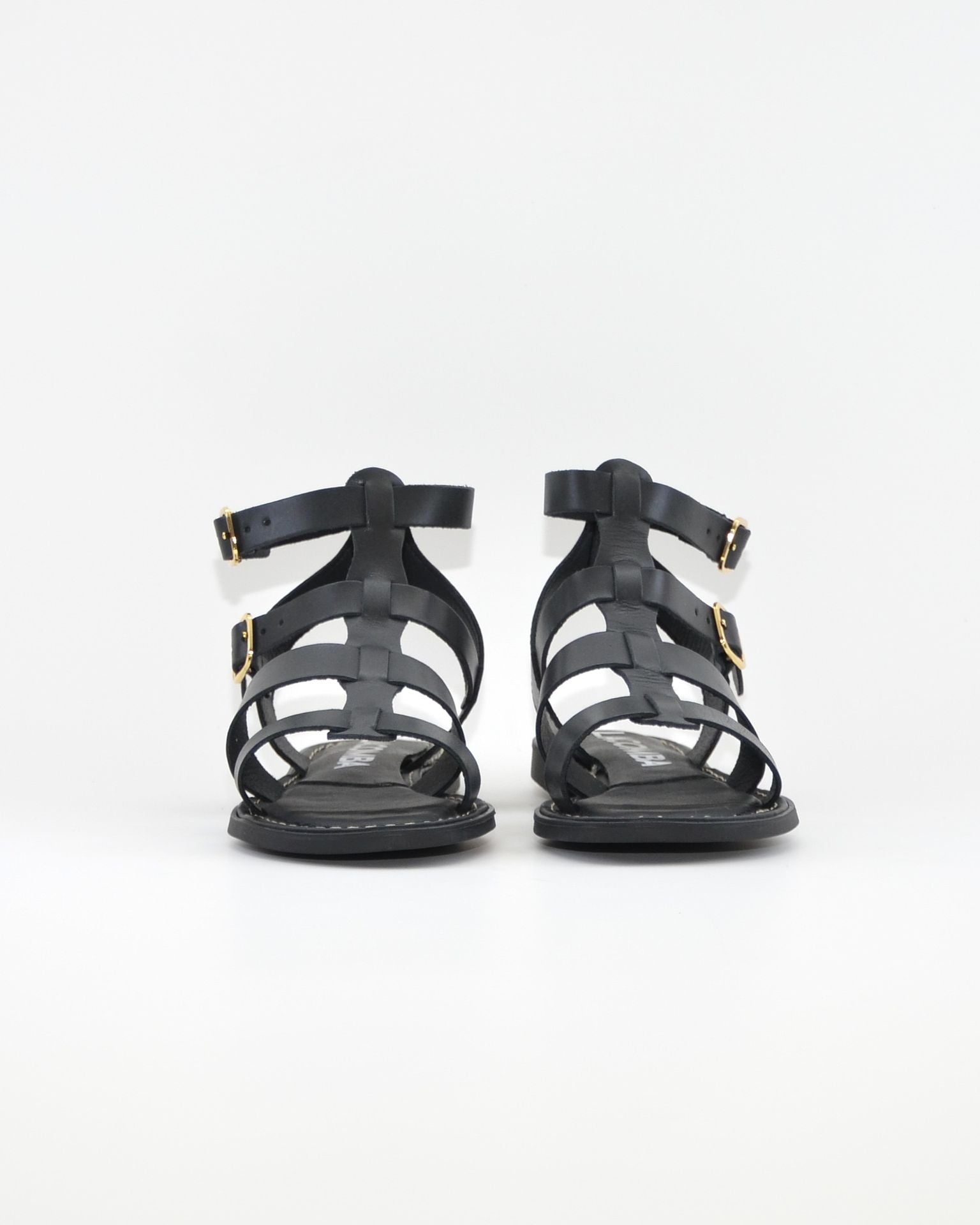 SANDALIA ROMANA MUJER PIEL COLOR NEGRO LACOMBA PERIWINCLE
