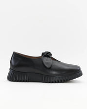 ZAPATO MUJER ESCOTADO ADORNO LAZO ANUDADO WONDERS A-4421 VELVET NEGRO