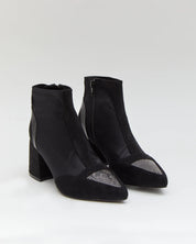 BOTINES LICRA CREMALLERA  NEGRO A5426