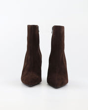BOTIN DE MUJER TACON FINO COLOR SERRAJE MARRON CHOCOLATE DESIREE SHEILA