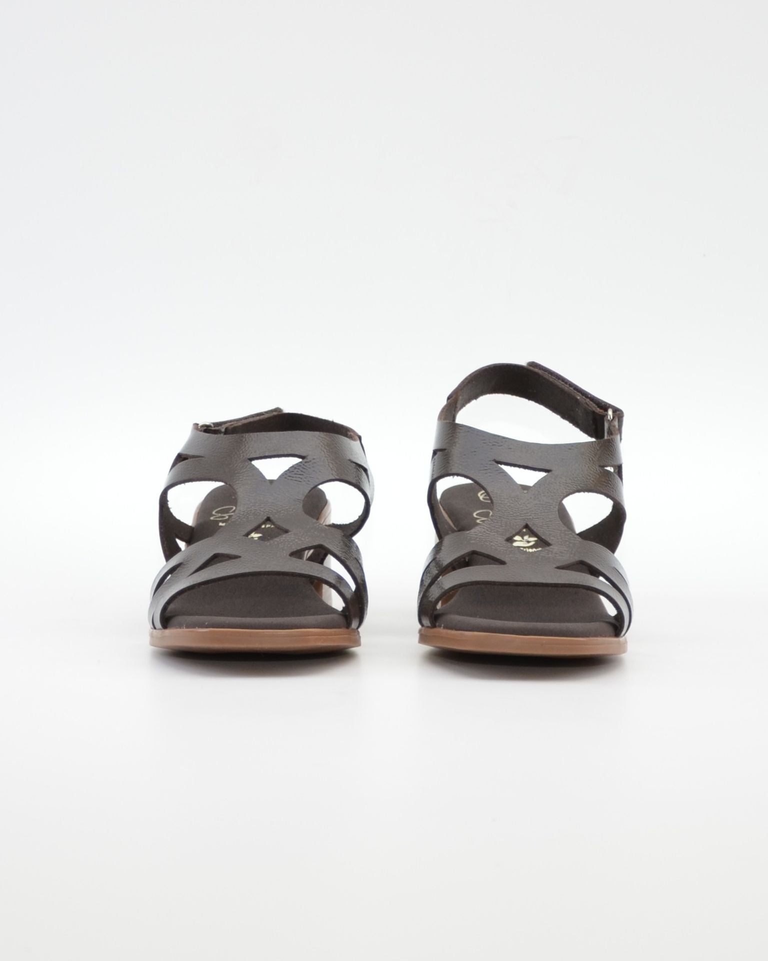 SANDALIA MUJER CHAROL MARRON TACON PLANTA DE GEL OH MY SANDALS 5992