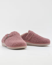 ZAPATILLAS DE CASA MUJER CON HEBILLA SALVI 29L-000 TEDDY MALVA