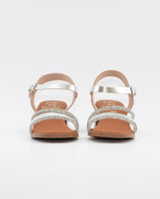 SANDALIA MUJER COLOR PLATA TACON PLANTA DE GEL OH MY SANDALS 5905