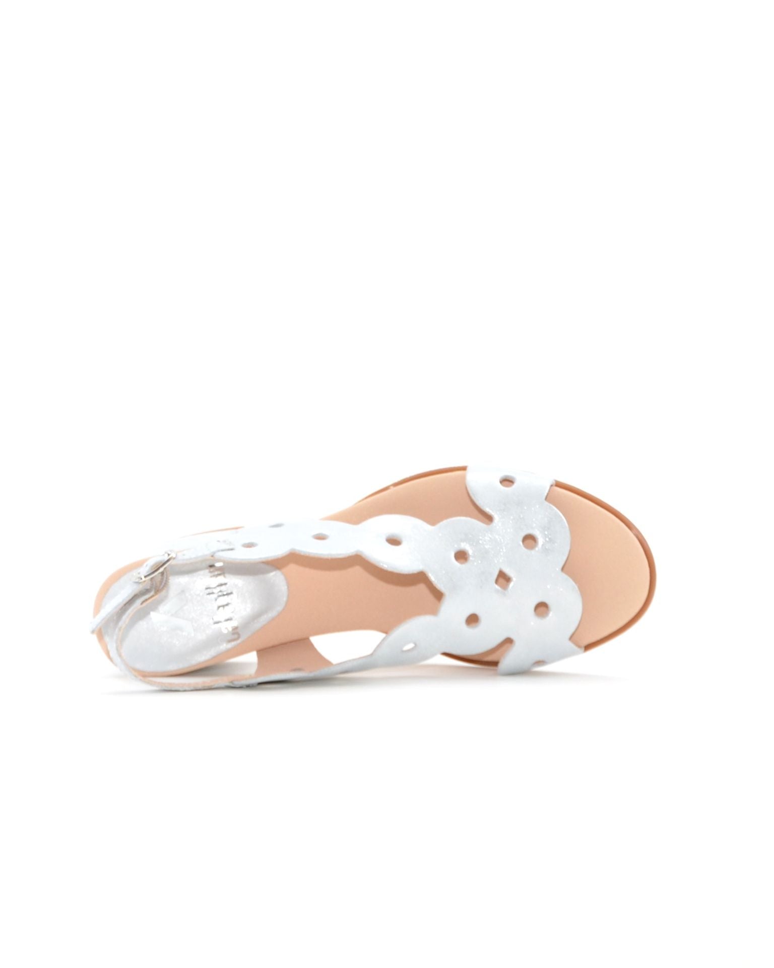 SANDALIA TACON MUJER COLOR PLATA METALIZADO 34209