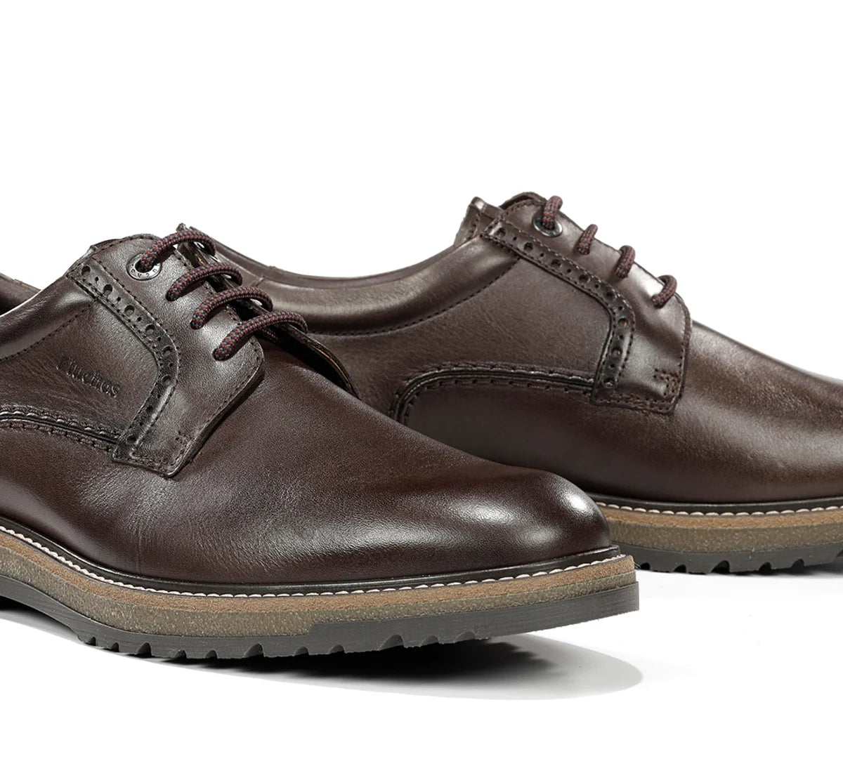 ZAPATO CASUAL HOMBRE CORDON FLUCHOS COLOR MARRON BUGGY F2319 HABANA CAFÉ