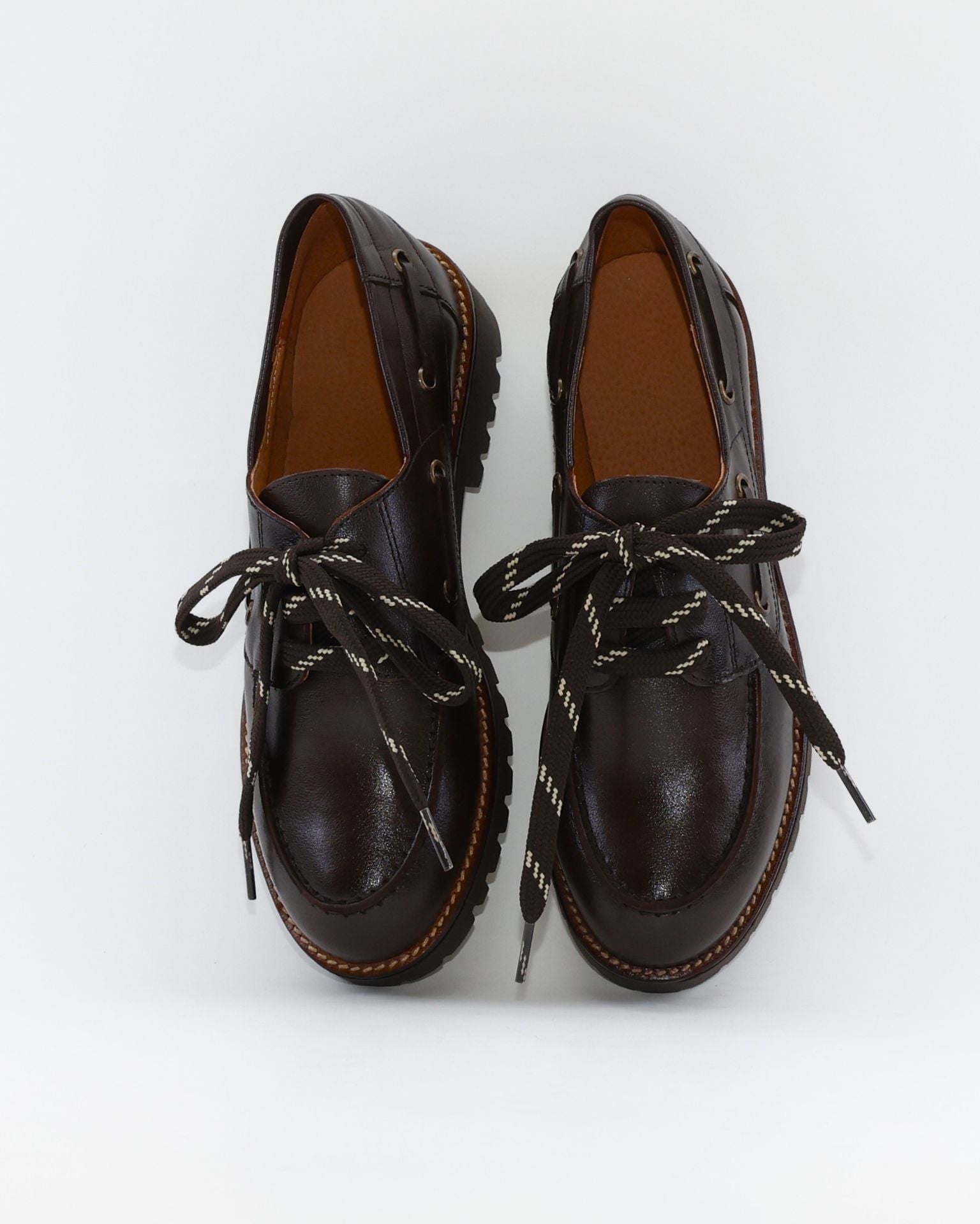 NAUTICO MUJER PIEL MARRON LACOMBA MINT