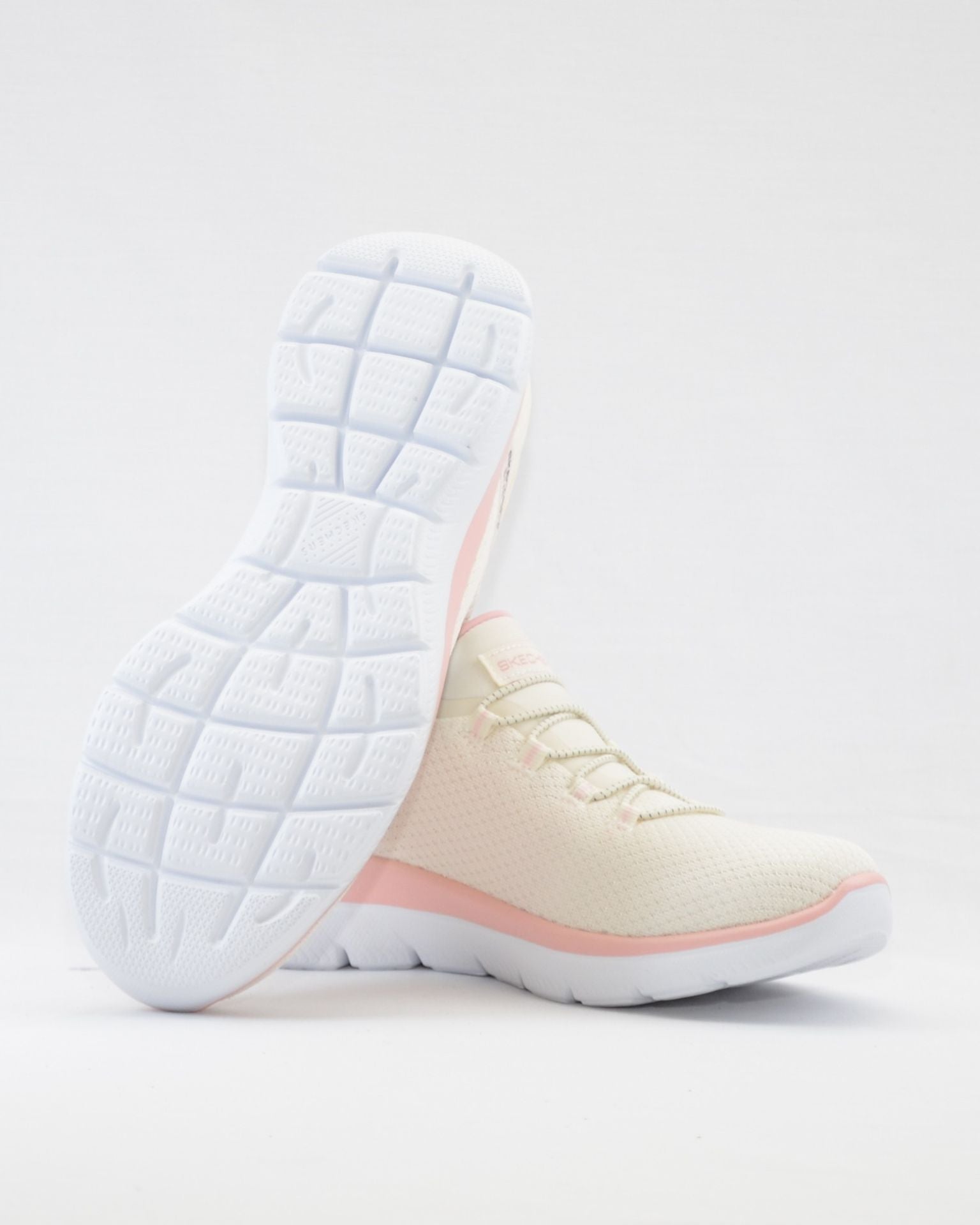 SNEAKERS MUJER SKECHERS 150123 NTPK BLANCO ROSA SLIP-INS