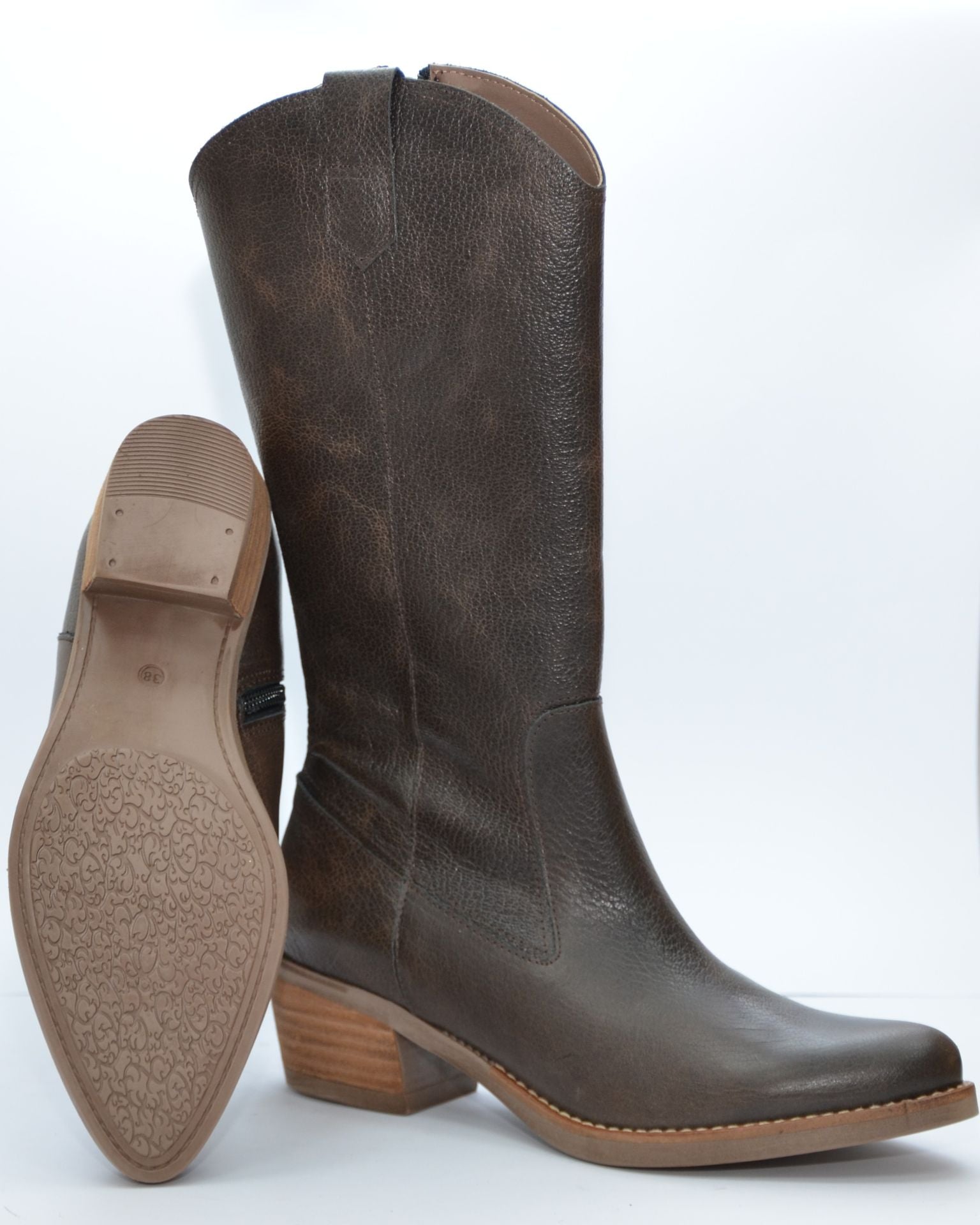 BOTA TEJANA  MARRON CHOCOLATE 6417