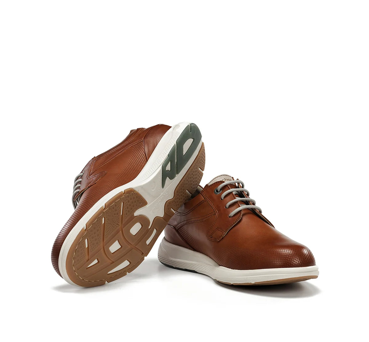 ZAPATO FLUCHOS HOMBRE CORDONES COLOR CUERO KADIR F2444