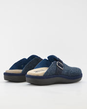 ZAPATILLAS DE CASA HOMBRE CON HEBILLA SALVI 41L-000 ELFO MARINO