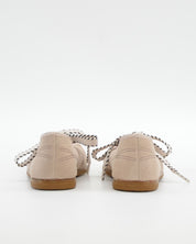 MERCEDITAS EN SERRAJE CON LAZO COLOR BEIGE MACARENA RANIA 73