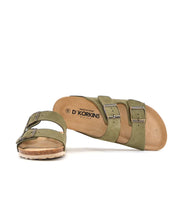 SANDALIA BIO MUJER DOS HEBILLAS D´KORKINS PARIS SERRAJE KAKI
