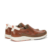ZAPATO HOMBRE FLUCHOS CON ELASTICOS COLOR CUERO KAI F1985