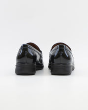 ZAPATO MUJER ANCHO ESPECIAL CON PLANTILLA EXTRAIBLE CHAROL NEGRO PITILLOS 11502