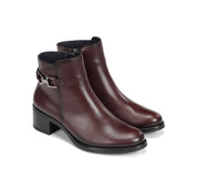 BOTIN BURDEOS TACON CON CREMALLERA CHIARA D9347