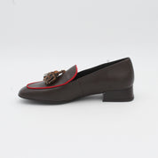 MOCASIN BORLAS MARRON ANIMAL PRINT 12402