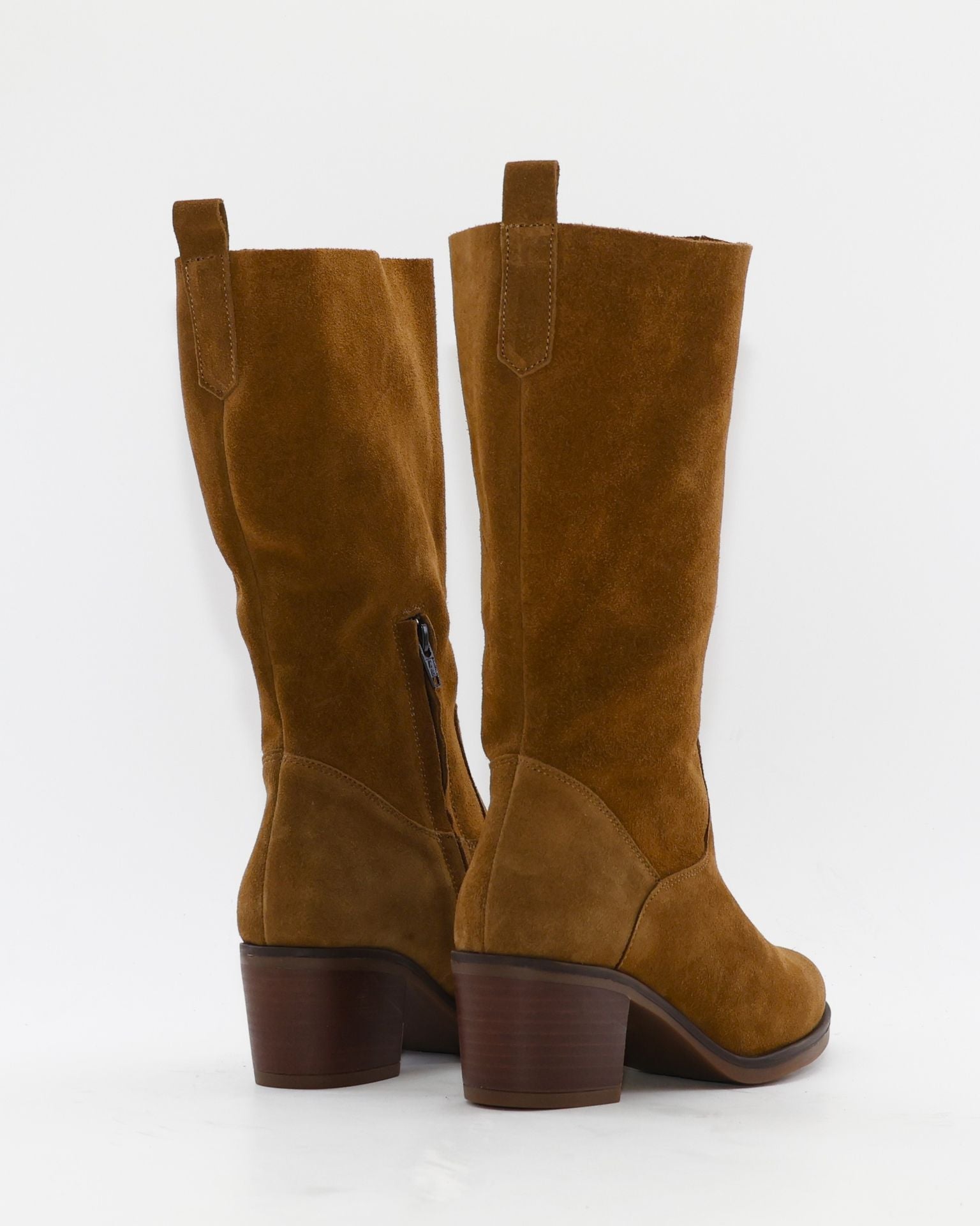 BOTA MUJER CAMPERA SERRAJE CUERO LIKEN TACON ANCHO KAOLA 4760