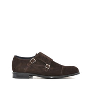 ZAPATO HOMBRE MONKSTRAP SERRAJE MARRON DOS HEBILLAS