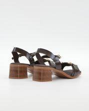 SANDALIA MUJER CHAROL MARRON TACON BAJO PLANTA DE GEL OH MY SANDALS 5981