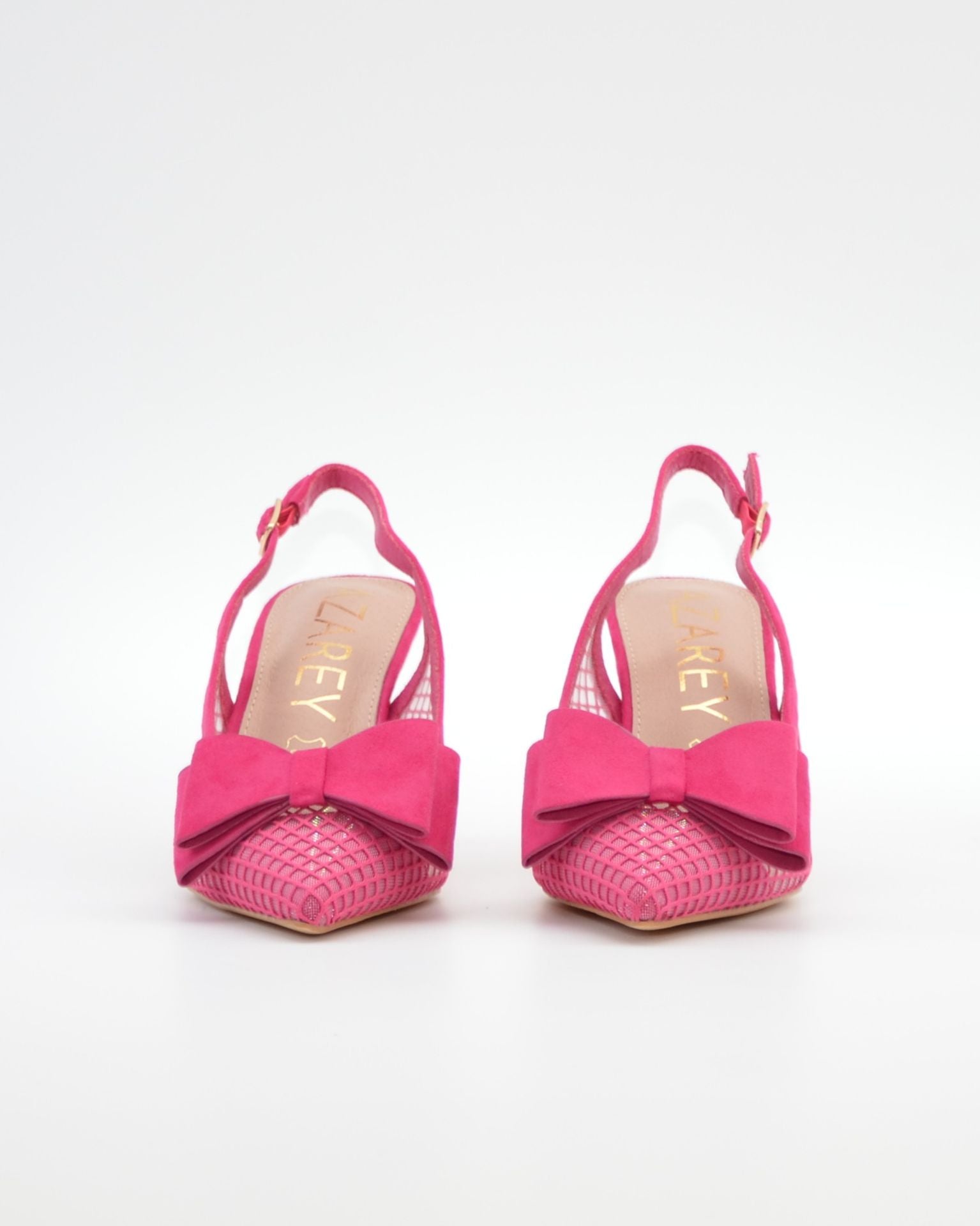 ZAPATO FIESTA MUJER DESTALONADO CON LAZO COLOR FUXIA AZAREY 613K933