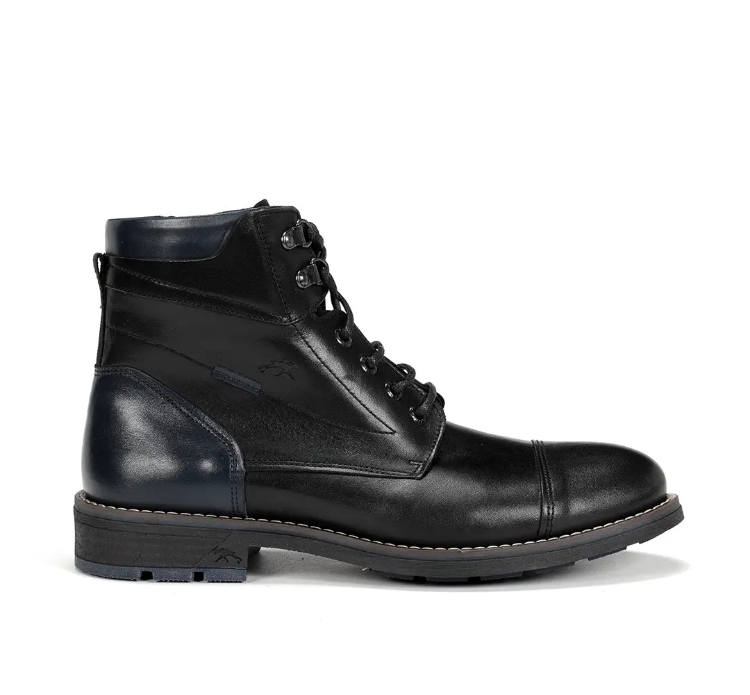 BOTIN CORDON Y CREMALLERA NEGRO F1342 TERRY HABANA