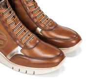 BOTIN DEPORTIVO CUERO CREMALLERA Y GOMA ELASTICA F2077 UNION