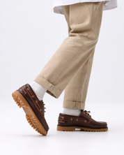 NAUTICO HOMBRE COLOR MARRON SEAHORSE PISO DE GOMA COSIDO