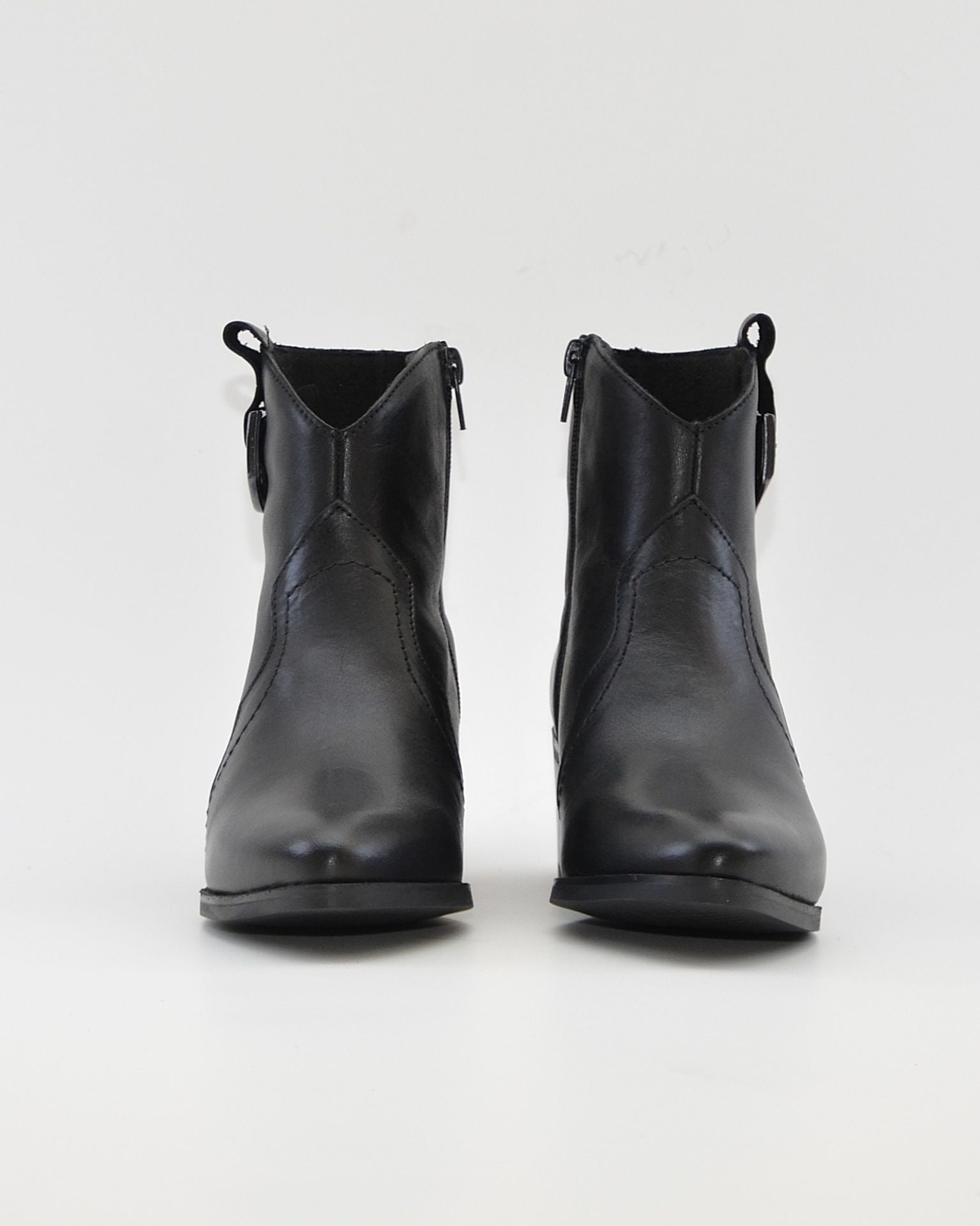 BOTIN MUJER COWBOY PIEL NEGRO CON HEBILLA KAOLA 3054