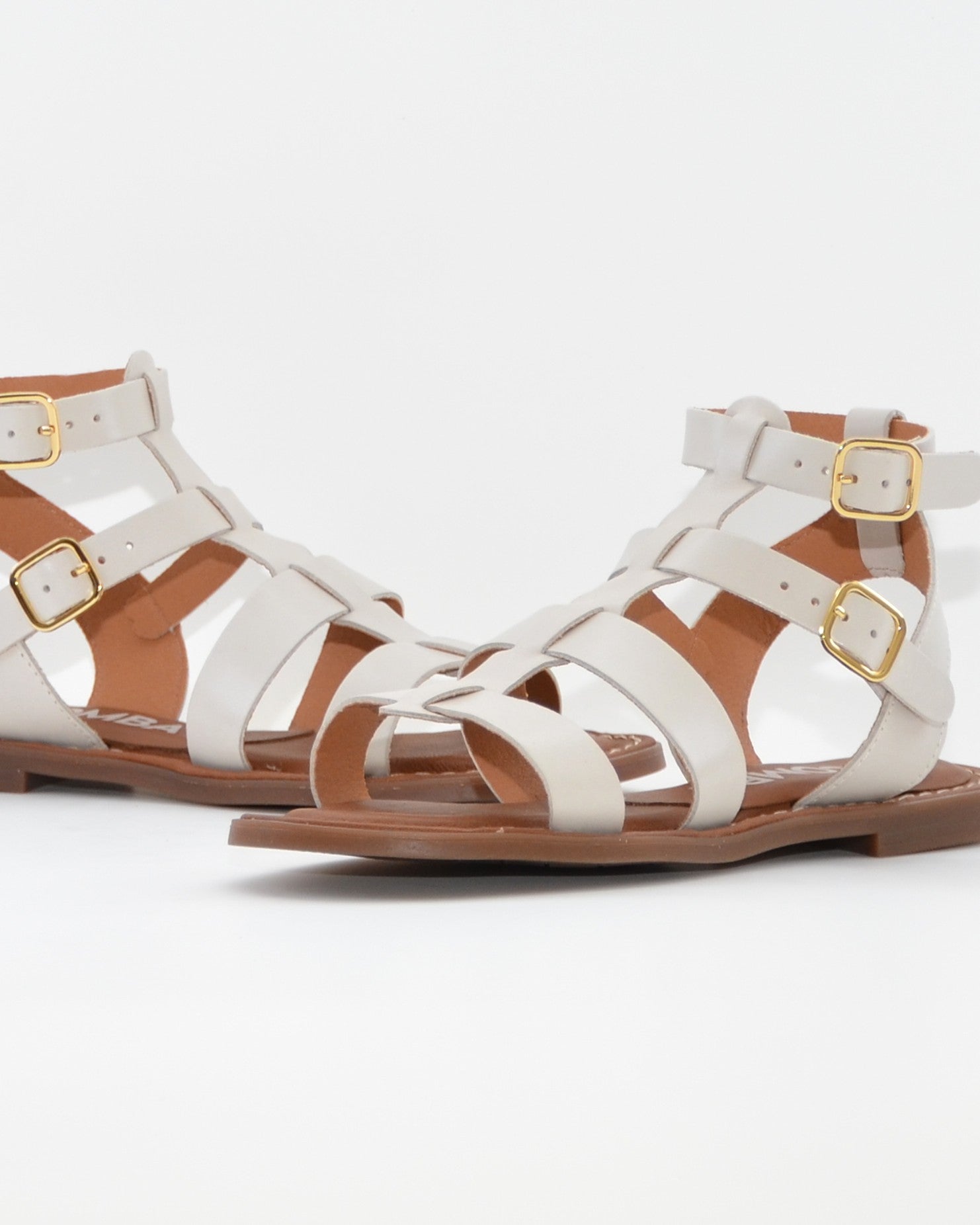 SANDALIA ROMANA MUJER PIEL COLOR HIELO LACOMBA STATICE