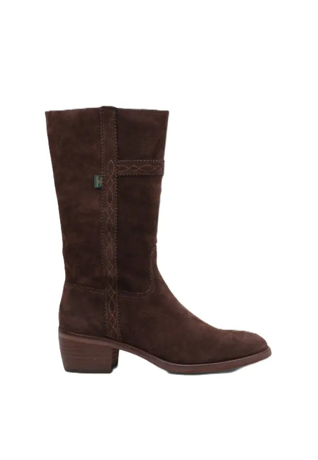 BOTA TACON DE MUJER DAKOTA MARRON CHOCOLATE