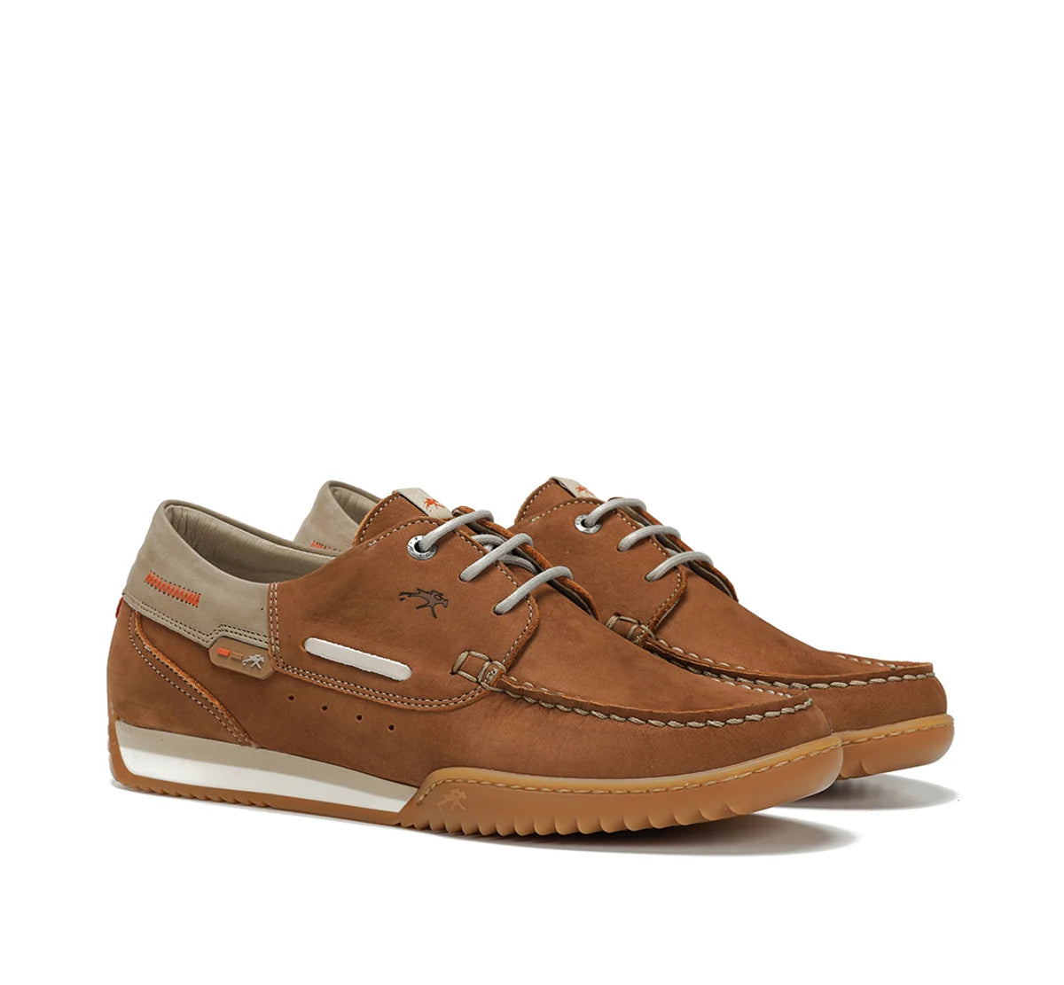 ZAPATO NAUTICO FLUCHOS HOMBRE COLOR CUERO BRUNO F2434