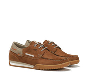 ZAPATO NAUTICO FLUCHOS HOMBRE COLOR CUERO BRUNO F2434