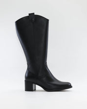 BOTA ALTA MUJER ANCHO ESPECIAL DE GEMELO ANCHO PIESANTO 235461 XL NATUR NEGRO