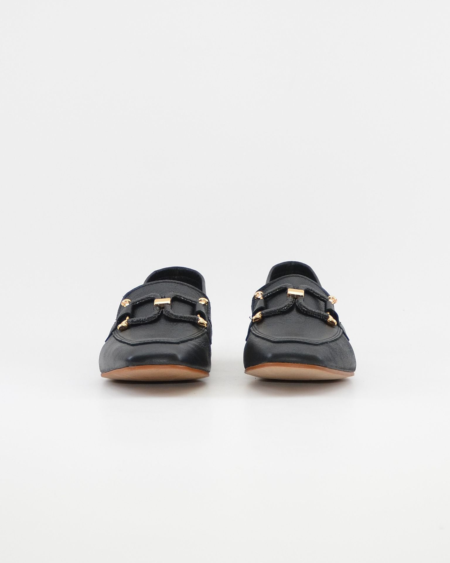 ZAPATO MOCASIN MUJER PLANO NEGRO CAYETANO 17200
