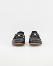ZAPATO MOCASIN MUJER PLANO NEGRO CAYETANO 17200