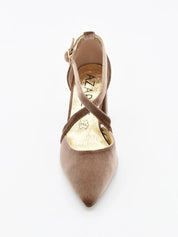 ZAPATO FIESTA TERCIOPELO TAUPE 459K211