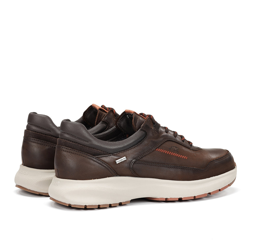 ZAPATO CASUAL IMPERMEABLE NOBUCK MARRON F2069 TRITON CAFÉ