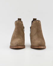 BOTIN MUJER COWBOY SERRAJE TAUPE CON TACHAS KAOLA 3504
