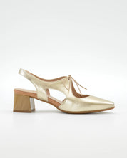 ZAPATO MUJER PLATINO TACON GRUESO DESTALONADO CON CORDON D CHICAS 4892 E. SAHARA